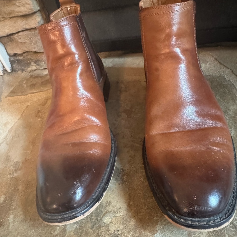 Steve Madden Brown Leather Chelsea Boots